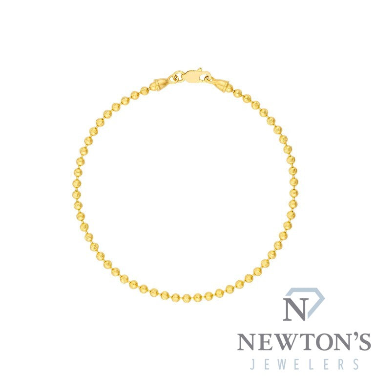 14kt Yellow Gold Beaded Bracelet