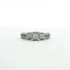 Estate 14kt White Gold Three-Stone Diamond Ring