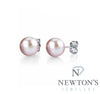 14kt White Gold Pearl Stud Earrings