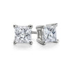 14kt White Gold Princess Cut Diamond Ear Studs (0.50ct Tw)