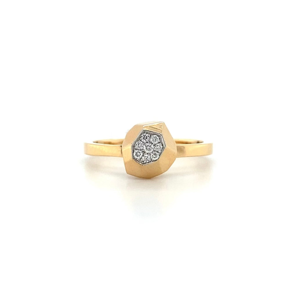 18kt Rose Gold Diamond Fashion Ring