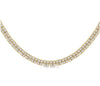 14kt Yellow Gold Double Row Diamond Necklace