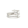 14kt White Gold "Four Pears" Diamond Fashion Ring