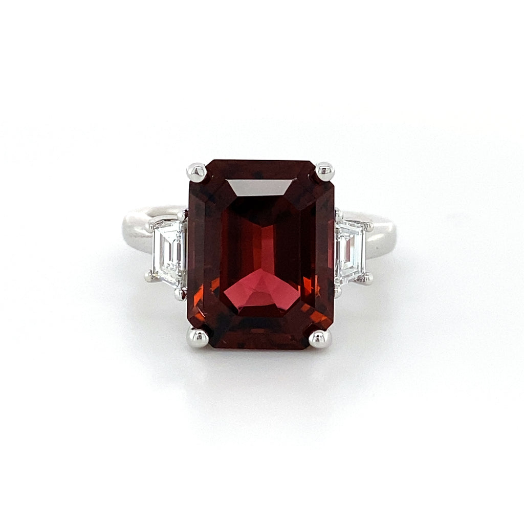 14kt White Gold Dravite Tourmaline & Diamond Fashion Ring