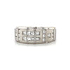 Estate 14kt White Gold Diamond Gents Ring