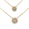 14kt Yellow Gold Duo Diamond Pendant