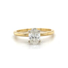 14kt Yellow Gold Oval Diamond Engagement Ring (0.70ct)