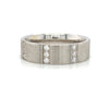 Gents 14kt White Gold Diamond Band