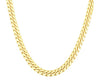 14kt Yellow Gold 4.5mm Semi-Solid Miami Cuban Chain with Box Clasp 22 Inch