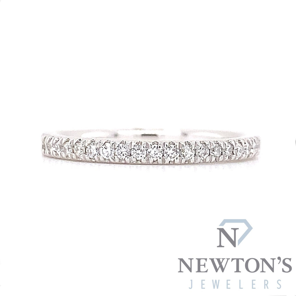 14kt White Gold Diamond Stackable Band (0.19ct)