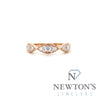 14kt Rose Gold Diamond Stackable