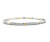 14kt White and Yellow Gold Diamond Bracelet with Titanium Flex