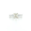 14kt White Gold Cushion Cut Diamond Engagement Ring