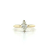 14kt Yellow Gold Marquise Diamond Solitaire