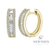 14kt Yellow Gold Daimond Hoop Earrings