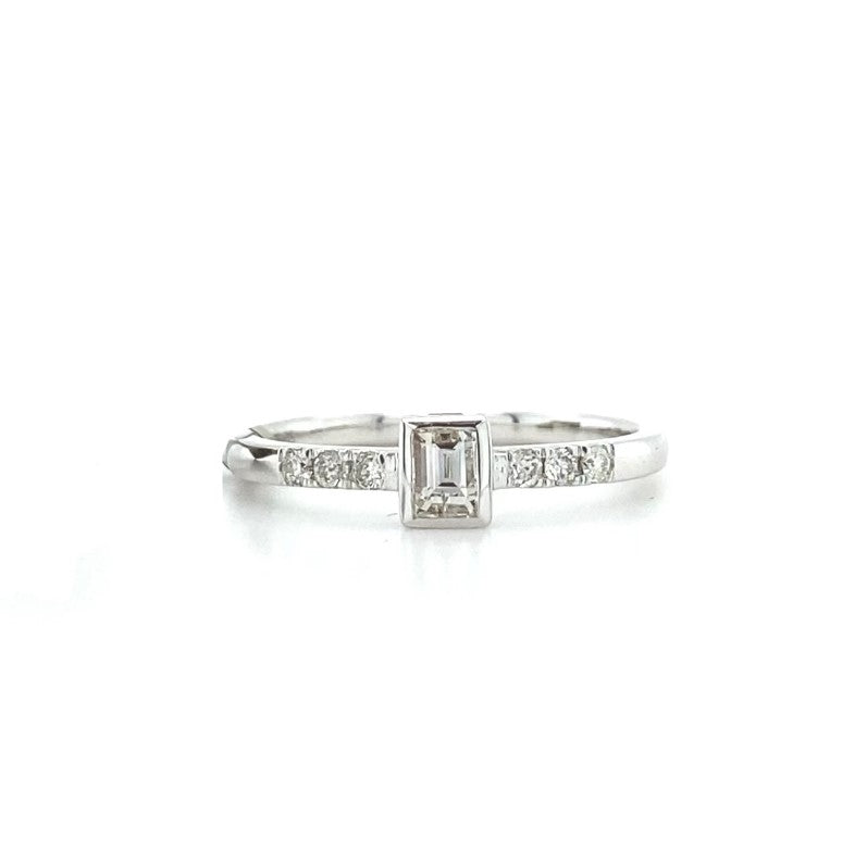 14kt White Gold Diamond Promise Ring