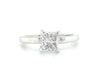 14kt White Gold Princess Cut Diamond Engagement Ring .70cts