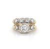 Estate 14kt Yellow Gold Diamond Fashion Ring