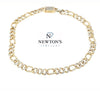 10kt Yellow Gold Diamond Link Bracelet