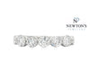 14kt White Gold Round Diamond Band