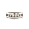 Estate 14kt White Gold Channel Set Diamond Band