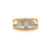 14kt Yellow Gold Lovebright Trio Fashion Diamond Ring