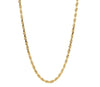 10kt Yellow Gold 3mm Diamond Cut Rope Chain in 24 Inch
