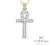 10kt Yellow Gold Diamond Ankh Cross Men's Pendant (Pendant Only)