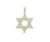 10kt Yellow Gold Diamond Star Of David Pendant (Pendant Only)