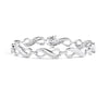 18kt White Gold Diamond "Couture" Infinity Bracelet