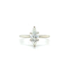 14kt White Gold 0.96ct Marquise Diamond Solitaire Engagement Ring