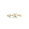 14kt Yellow Gold Oval Diamond Engagement Ring (0.70ct)