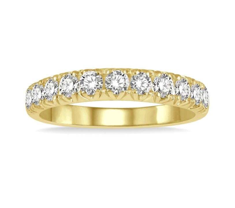 14kt Yellow Gold 11 Diamond Stackable Band (0.50ct)