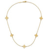 14 Karat Yellow Gold Stationary Necklace, 18 Inch