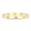 14kt Yellow Gold 5 Diamond Stackable Band (0.25ct)