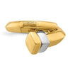 18kt White and Yellow Gold Nail Bypass Ring