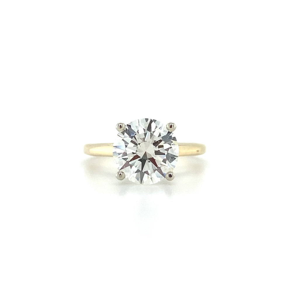 14kt Yellow Gold Diamond Solitaire Engagement Ring (3.22ct)