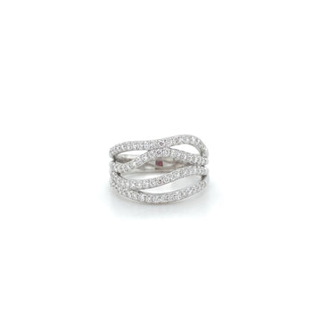 18kt White Gold Diamond Fashion Ring