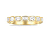 14kt Yellow Gold Emerald Cut Diamond Stackable (0.70ct)