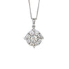 14kt White Gold Diamond Illusion Pendant 1.50cts