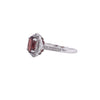 14kt White Gold Garnet and Diamond Ring