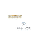 14kt Yellow Gold Diamond Curved Contour Band (0.46cts)