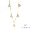 10kt Yellow Gold Hamsa Dangle Necklace (0.18ct)