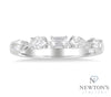 14kt White Gold Mixed Shape Diamond Stackable Band (0.55ct)