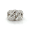 18kt White Gold Diamond Chunky Link Fashion Ring (1.80ct)