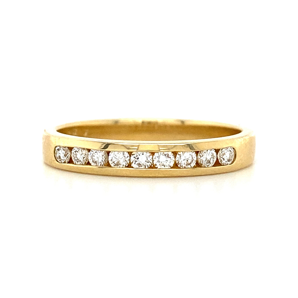 14kt Yellow Gold Channel Set Diamond Band (0.22ct)