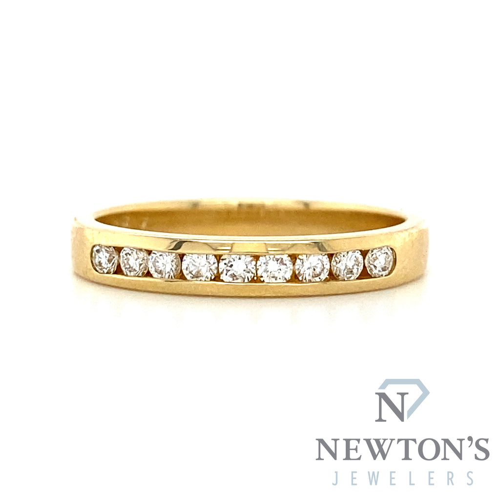 14kt Yellow Gold Channel Set Diamond Band (0.22ct)