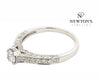 14kt White Gold Round Brilliant Diamond Engagement Ring