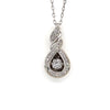 Estate 14kt White Gold Diamond Necklace