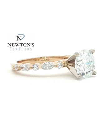 14kt Yellow Gold 2.00Ct Round Diamond Engagement Ring